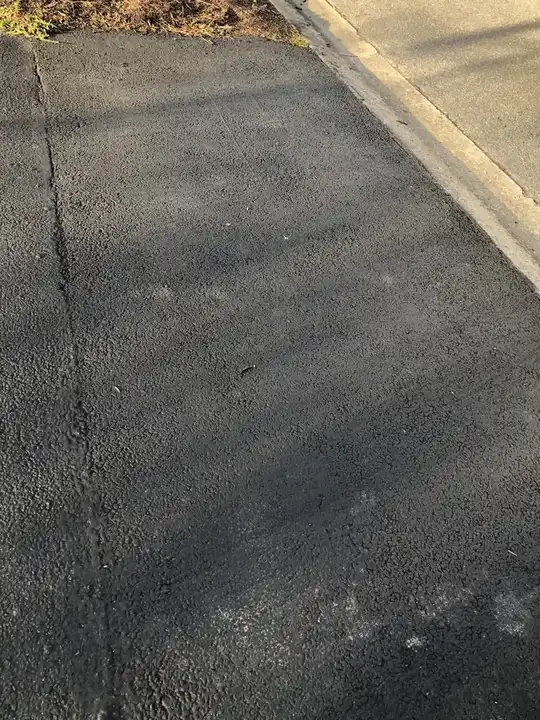 Asphalt Repair Seam Patched At The Drive Edge Federalsburg Md