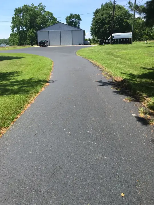 Driveway Paving Straight Drive To Pole Barn Federalsburg Md