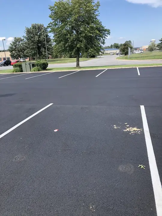 Parking Lot Paving Freshly Striped Commercial Lot Federalsburg Md