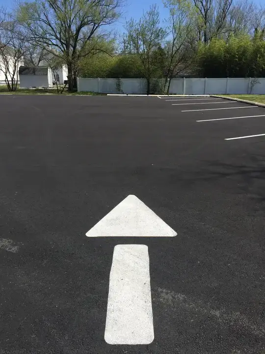 Parking Lot Striping Straight Directional Arrow Federalsburg Md