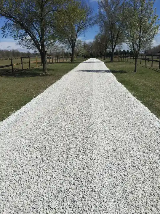 Stone And Gravel White Stone Lane Between Paddocks Federalsburg Md