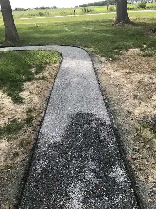 Stone Base Prep Edged Stone Base For A New Path Federalsburg Md
