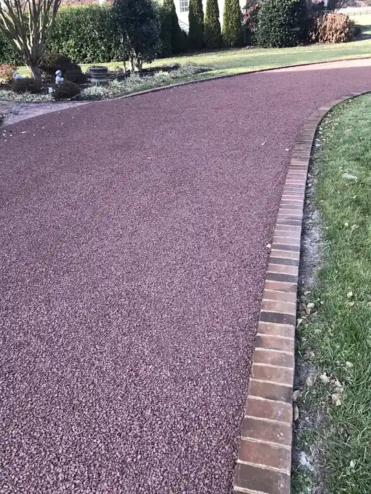 Tar And Chip Deep Red Chip Seal Driveway Federalsburg Md